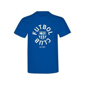 Barcelona FC Unisex Adult Fut Bol Club T-Shirt / Blue